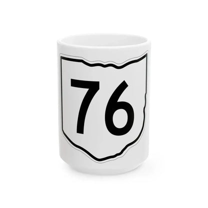 OH-76 1960 (Ohio) (Road Sign) White Coffee Mug 15oz - Go Mug Yourself