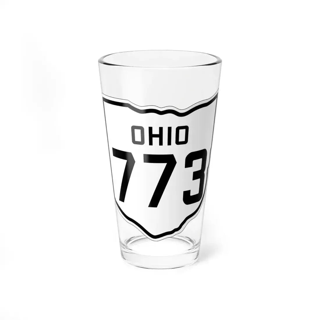 OH-773 1927 (Ohio) (Road Sign) Pint Glass 16oz 16oz - Go Mug Yourself