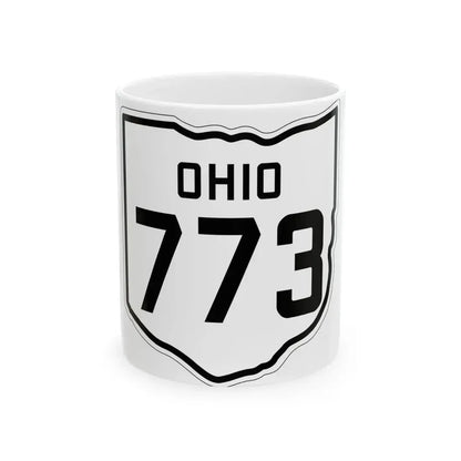 OH-773 1927 (Ohio) (Road Sign) White Coffee Mug 11oz - Go Mug Yourself