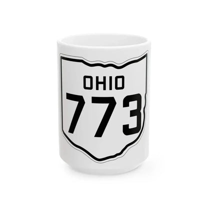 OH-773 1927 (Ohio) (Road Sign) White Coffee Mug 15oz - Go Mug Yourself