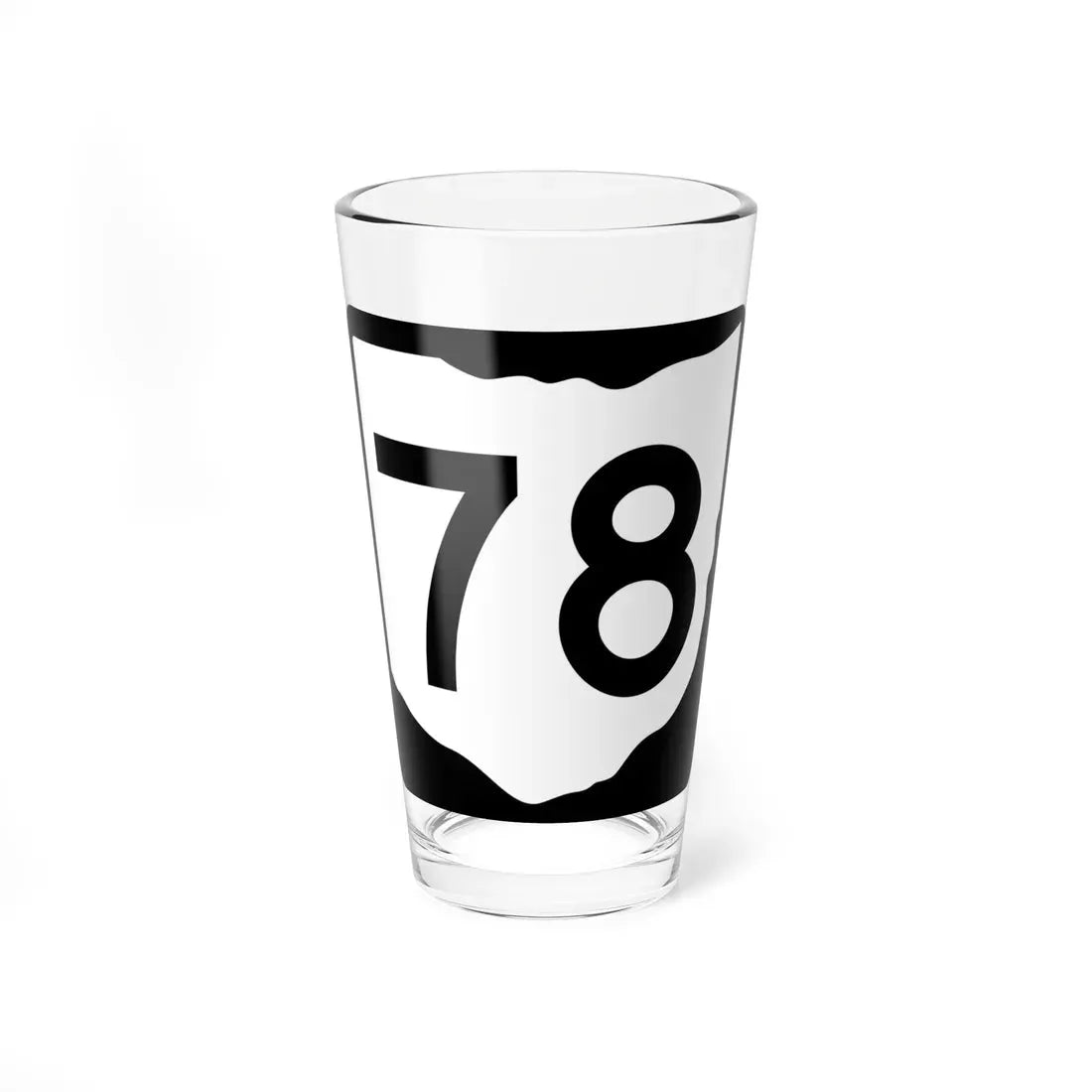 OH-78 (Ohio) (Road Sign) Pint Glass 16oz 16oz - Go Mug Yourself