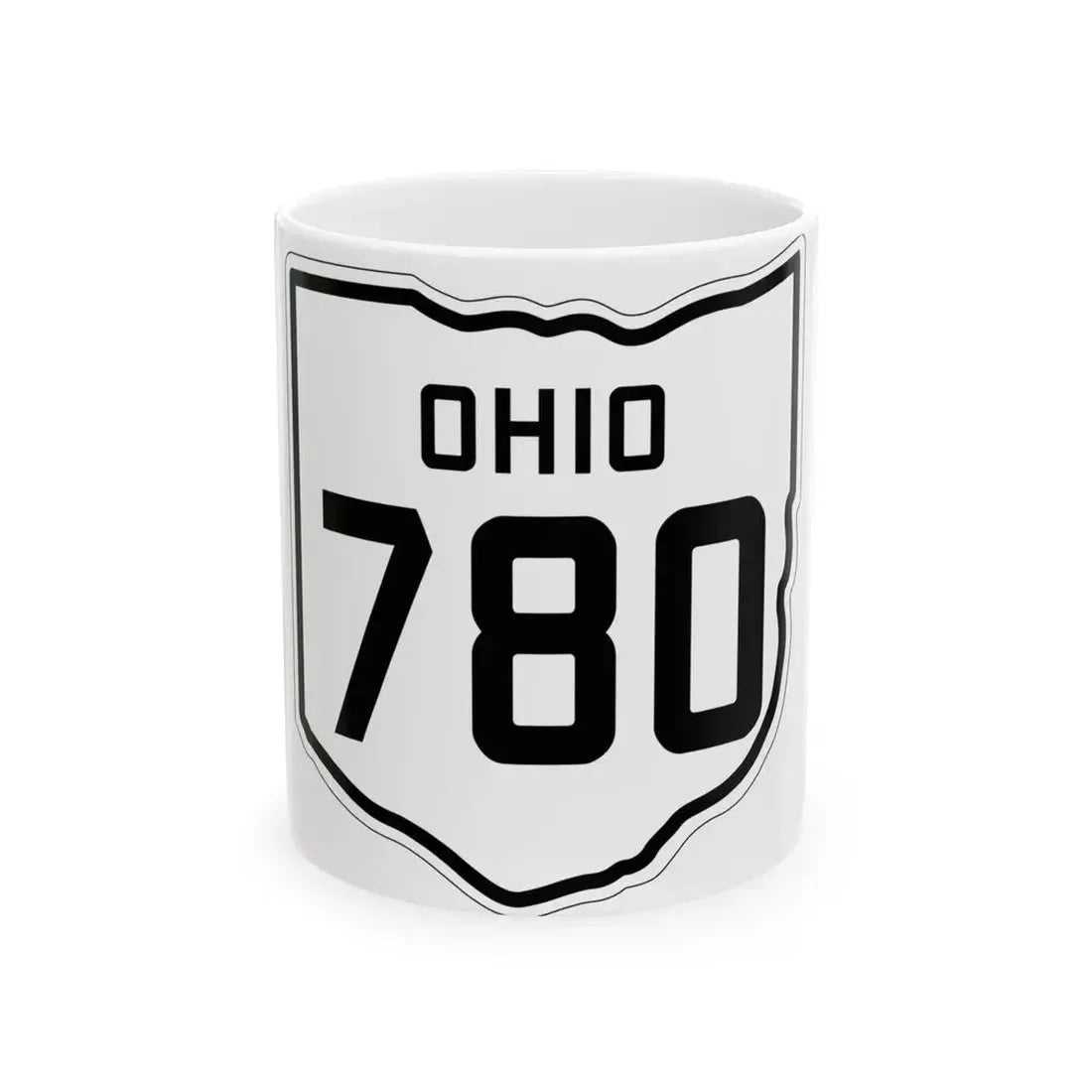 OH-780 1927 (Ohio) (Road Sign) White Coffee Mug 11oz - Go Mug Yourself