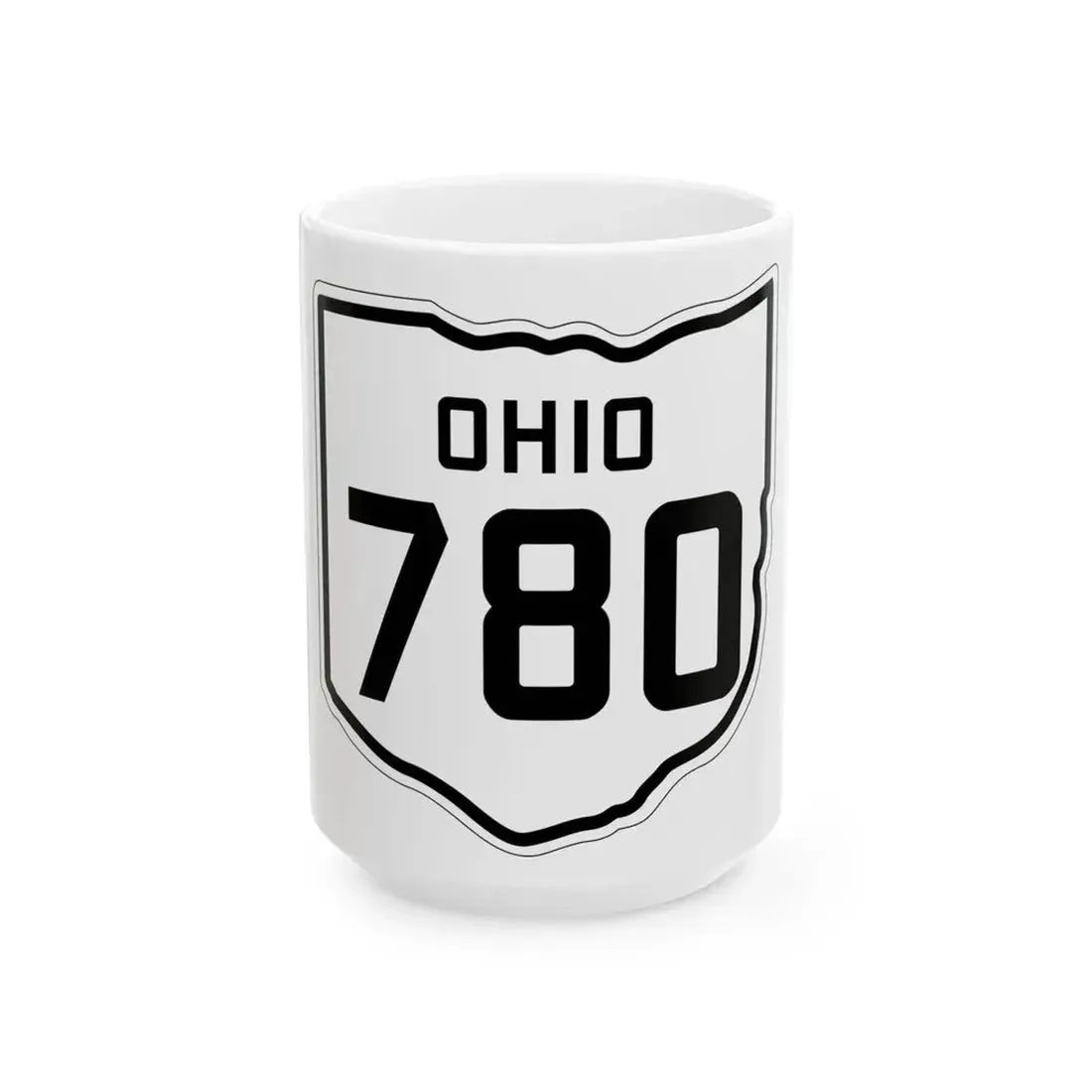 OH-780 1927 (Ohio) (Road Sign) White Coffee Mug 15oz - Go Mug Yourself