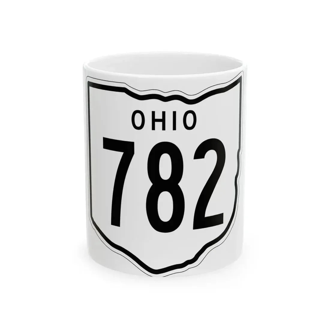 OH-782 1948 (Ohio) (Road Sign) White Coffee Mug 11oz - Go Mug Yourself