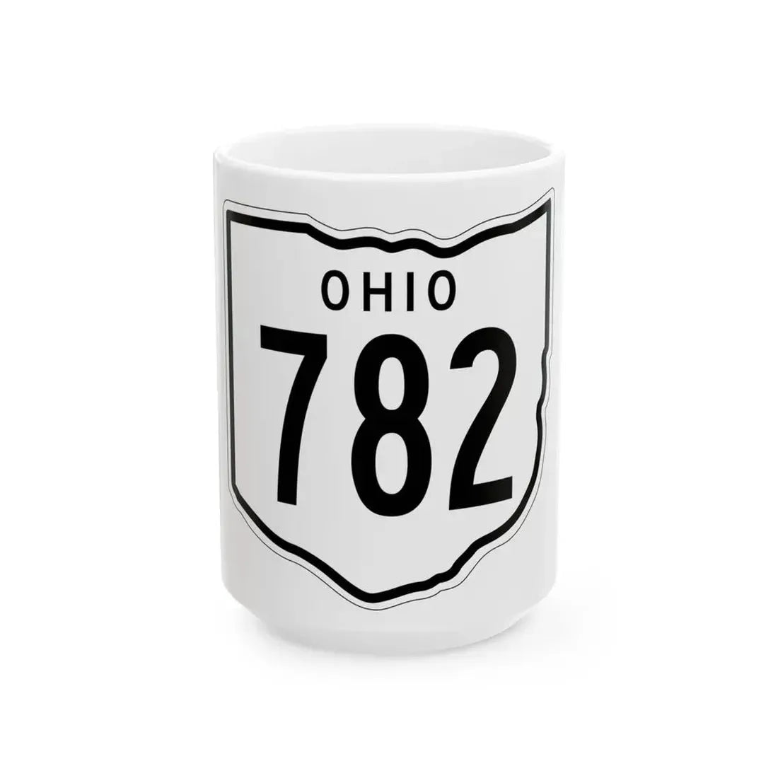 OH-782 1948 (Ohio) (Road Sign) White Coffee Mug 15oz - Go Mug Yourself