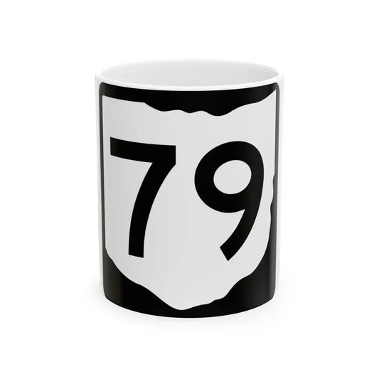 OH-79 (Ohio) (Road Sign) White Coffee Mug 11oz - Go Mug Yourself