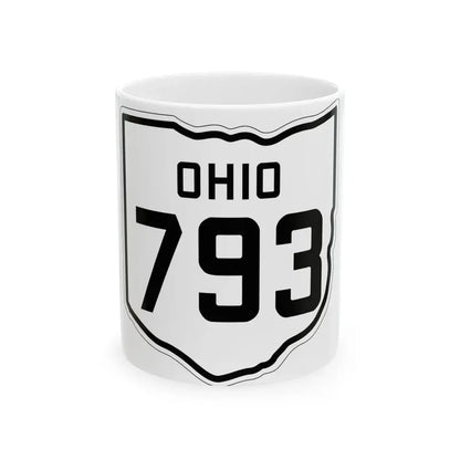 OH-793 1927 (Ohio) (Road Sign) White Coffee Mug 11oz - Go Mug Yourself