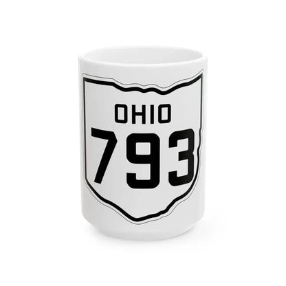 OH-793 1927 (Ohio) (Road Sign) White Coffee Mug 15oz - Go Mug Yourself