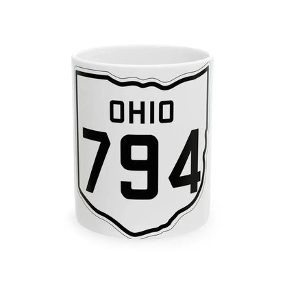 OH-794 1927 (Ohio) (Road Sign) White Coffee Mug 11oz - Go Mug Yourself