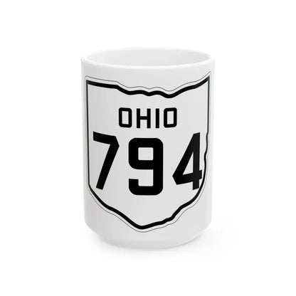 OH-794 1927 (Ohio) (Road Sign) White Coffee Mug 15oz - Go Mug Yourself