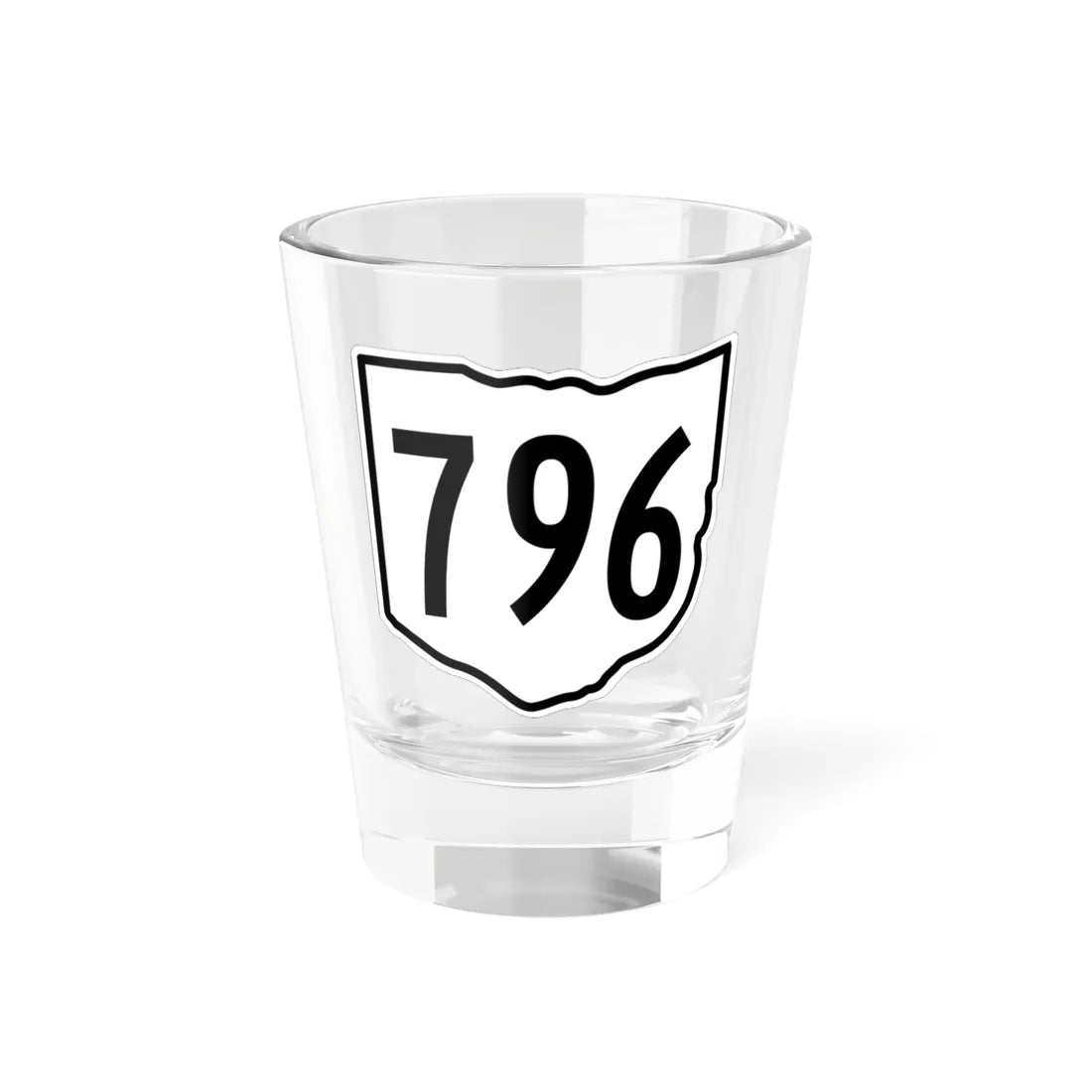 OH-796 1960 (Ohio) (Road Sign) Shot Glass 1.5oz 1.5oz - Go Mug Yourself
