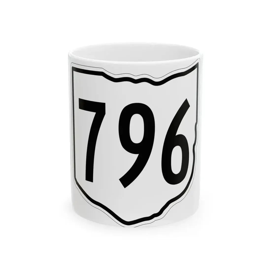 OH-796 1960 (Ohio) (Road Sign) White Coffee Mug 11oz - Go Mug Yourself