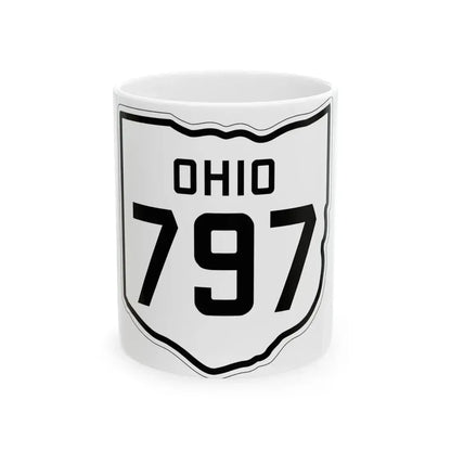 OH-797 1927 (Ohio) (Road Sign) White Coffee Mug 11oz - Go Mug Yourself