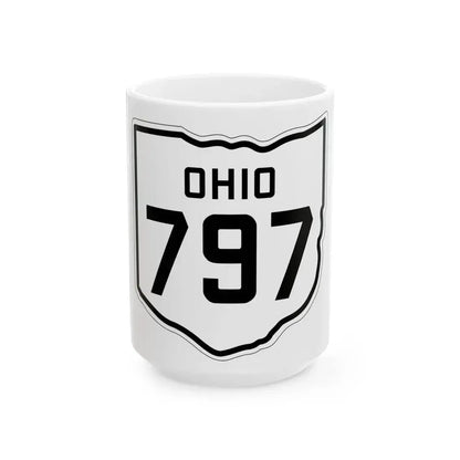 OH-797 1927 (Ohio) (Road Sign) White Coffee Mug 15oz - Go Mug Yourself