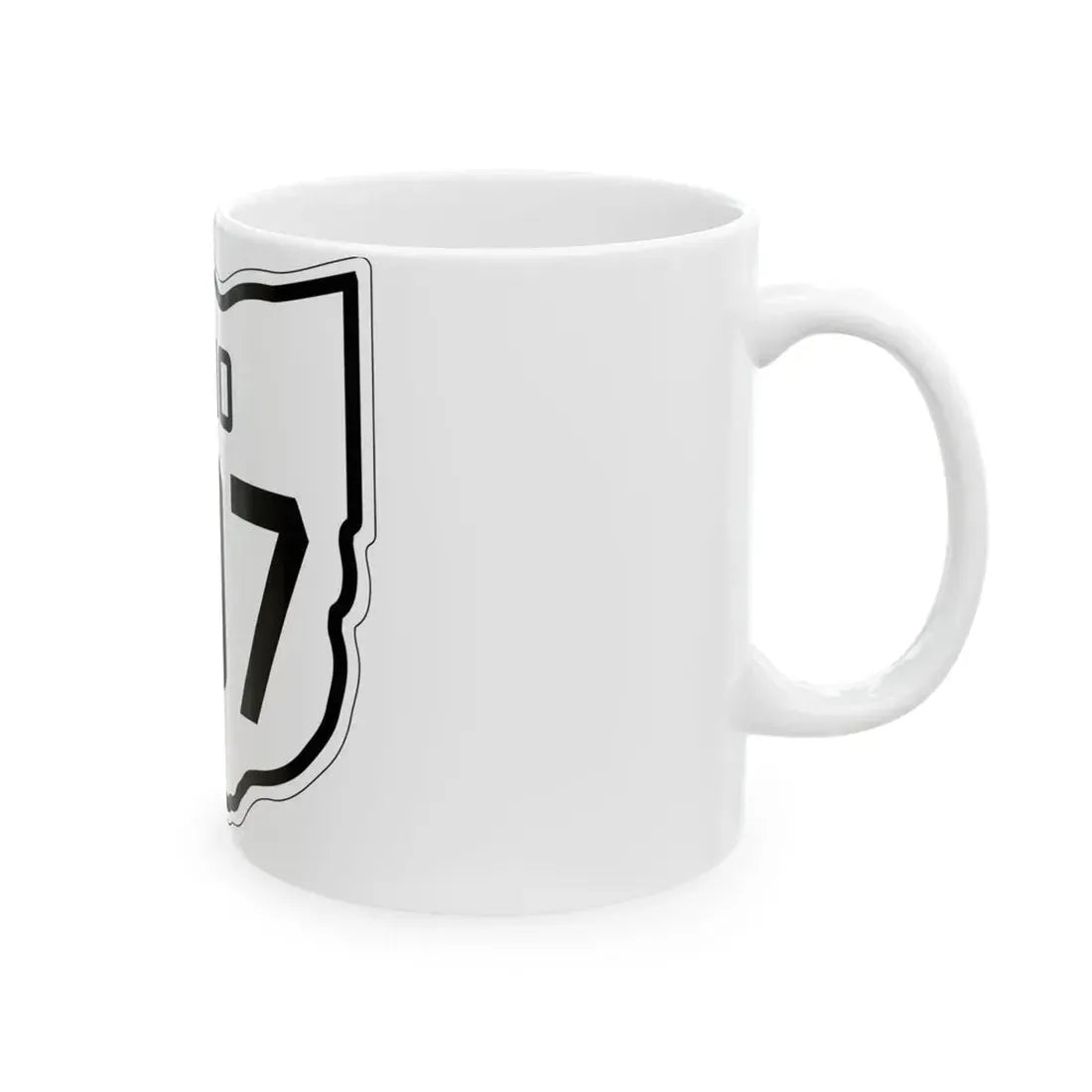 OH-797 1927 (Ohio) (Road Sign) White Coffee Mug - Go Mug Yourself