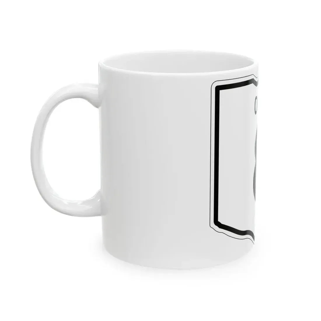 OH-8 1948 (Ohio) (Road Sign) White Coffee Mug - Go Mug Yourself