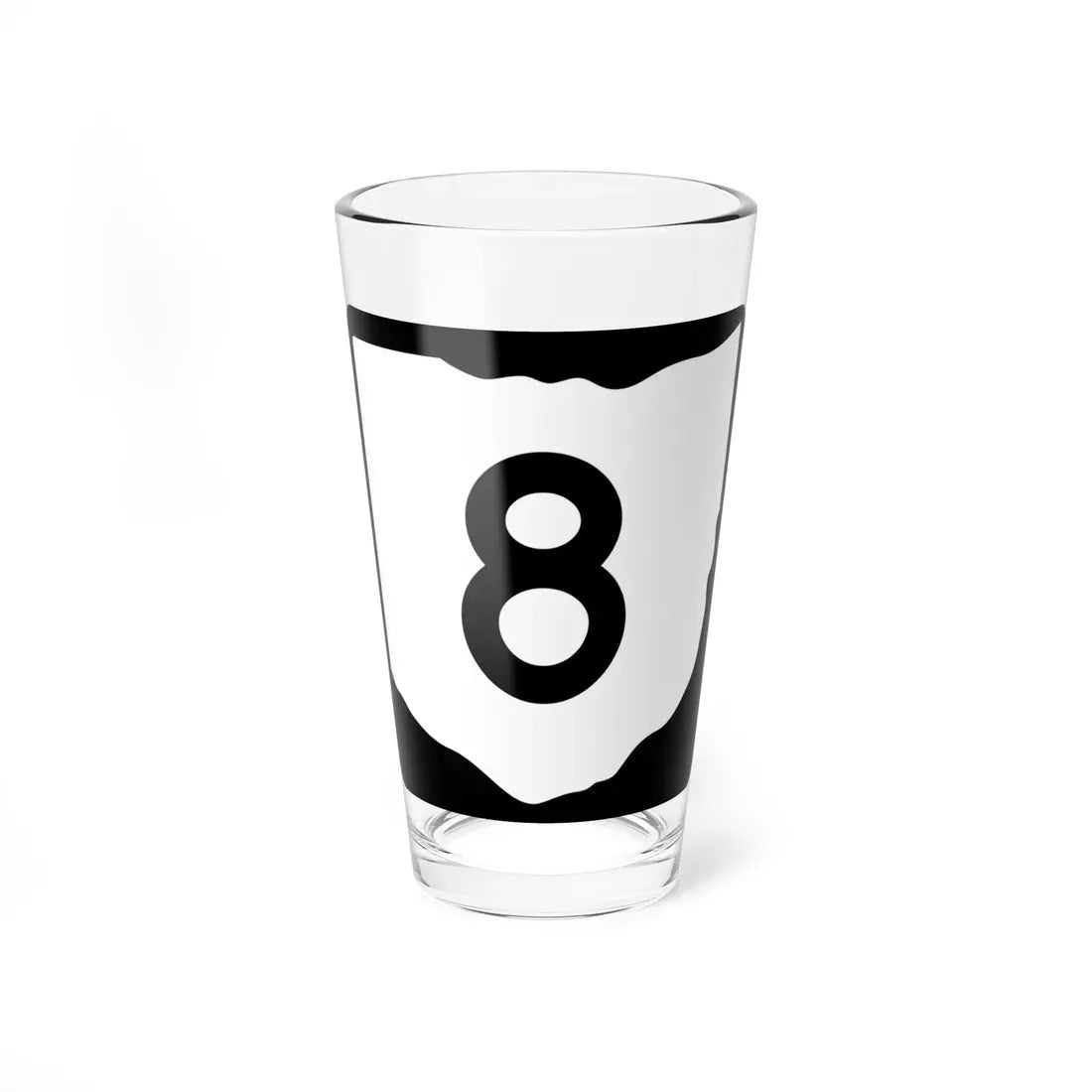 OH-8 (Ohio) (Road Sign) Pint Glass 16oz 16oz - Go Mug Yourself