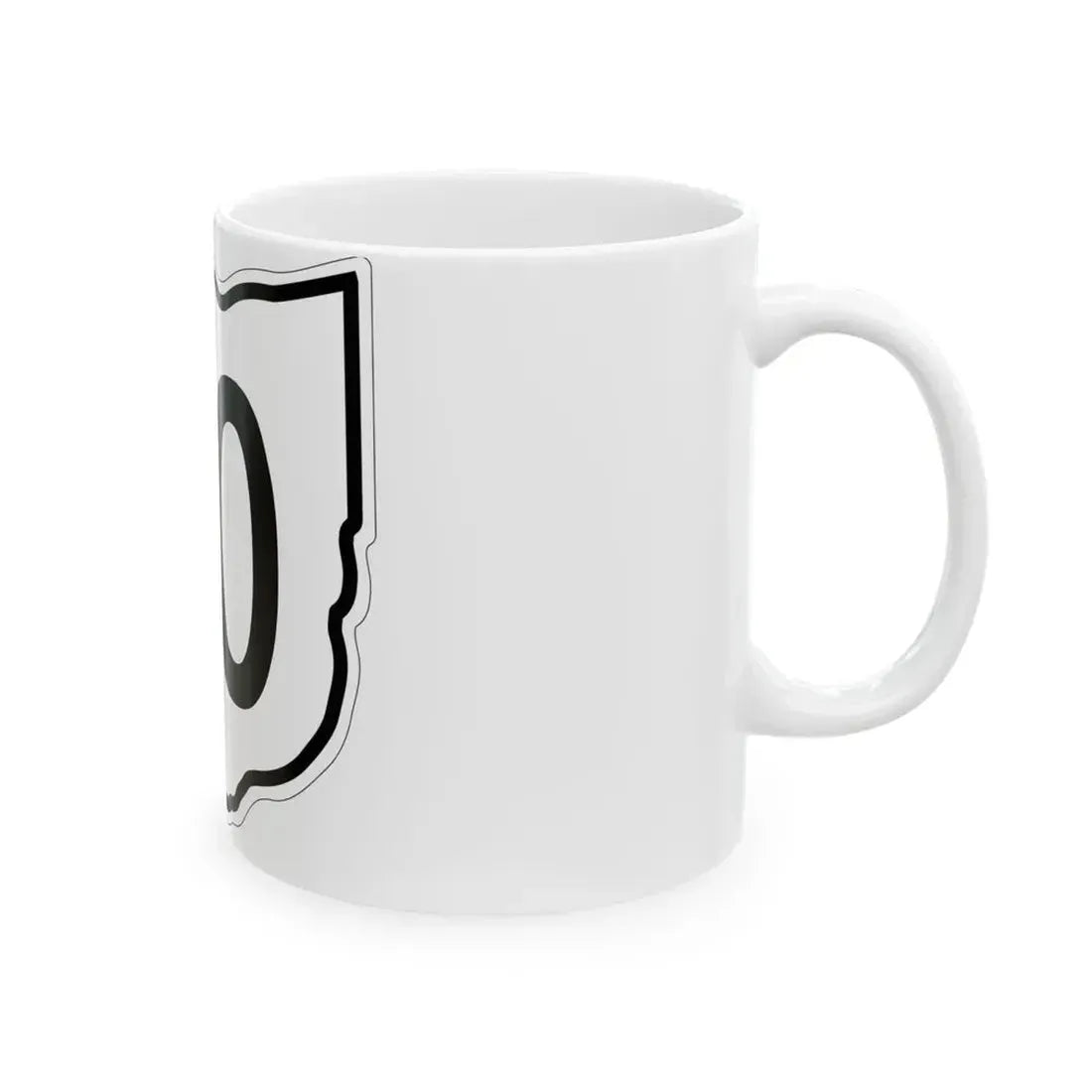 OH-80 1960 (Ohio) (Road Sign) White Coffee Mug - Go Mug Yourself