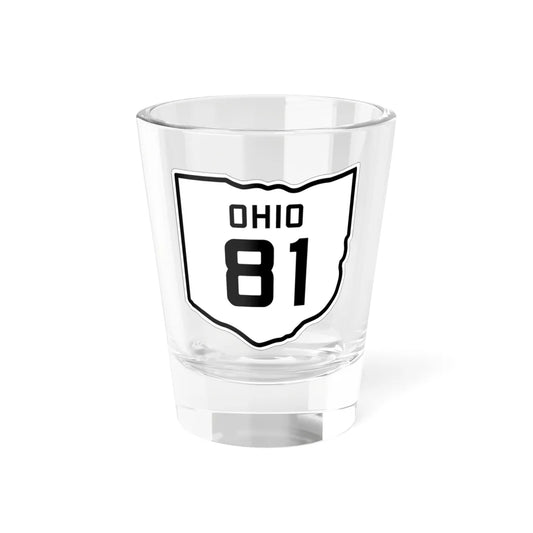 OH-81 1927 (Ohio) (Road Sign) Shot Glass 1.5oz 1.5oz - Go Mug Yourself