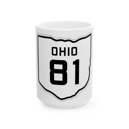 OH-81 1927 (Ohio) (Road Sign) White Coffee Mug 15oz - Go Mug Yourself