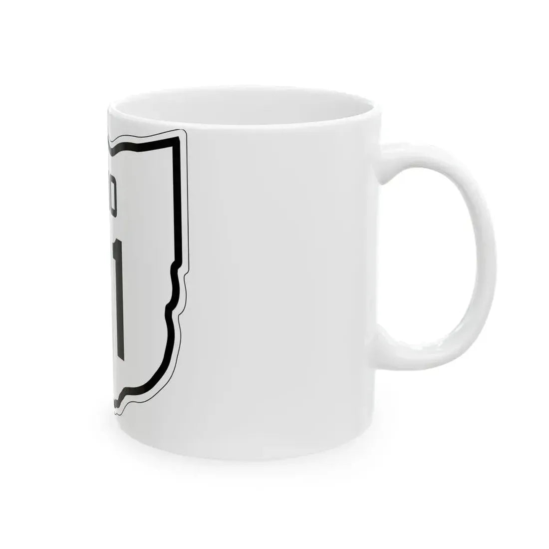 OH-81 1927 (Ohio) (Road Sign) White Coffee Mug - Go Mug Yourself