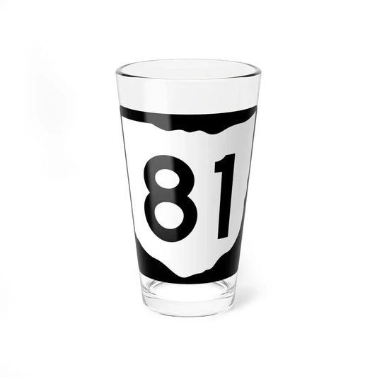 OH-81 (Ohio) (Road Sign) Pint Glass 16oz 16oz - Go Mug Yourself