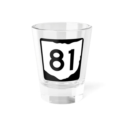 OH-81 (Ohio) (Road Sign) Shot Glass 1.5oz 1.5oz - Go Mug Yourself