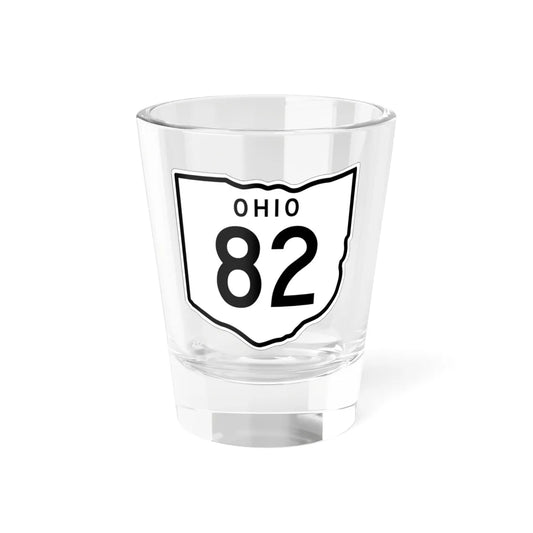 OH-82 1948 (Ohio) (Road Sign) Shot Glass 1.5oz 1.5oz - Go Mug Yourself