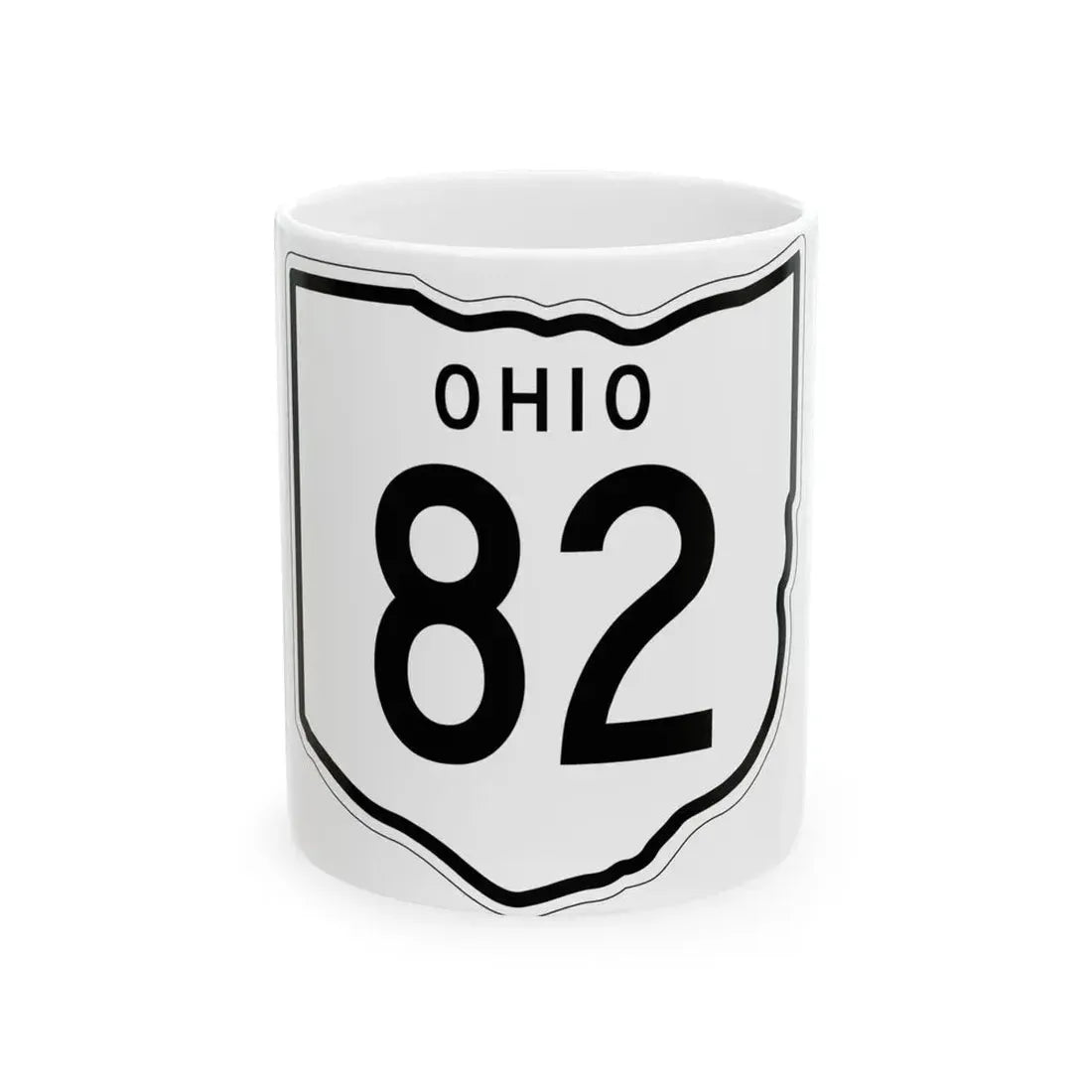 OH-82 1948 (Ohio) (Road Sign) White Coffee Mug 11oz - Go Mug Yourself