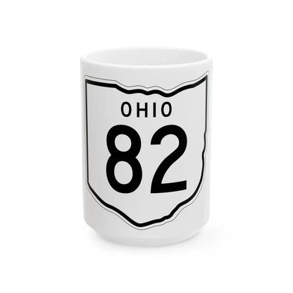 OH-82 1948 (Ohio) (Road Sign) White Coffee Mug 15oz - Go Mug Yourself