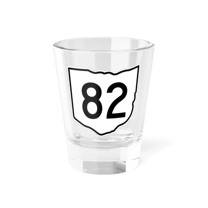 OH-82 1960 (Ohio) (Road Sign) Shot Glass 1.5oz 1.5oz - Go Mug Yourself