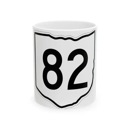 OH-82 1960 (Ohio) (Road Sign) White Coffee Mug 11oz - Go Mug Yourself