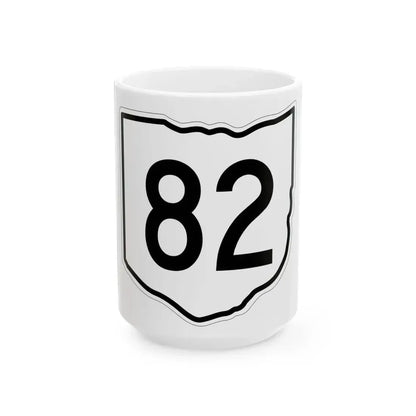 OH-82 1960 (Ohio) (Road Sign) White Coffee Mug 15oz - Go Mug Yourself