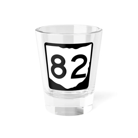OH-82 (Ohio) (Road Sign) Shot Glass 1.5oz 1.5oz - Go Mug Yourself