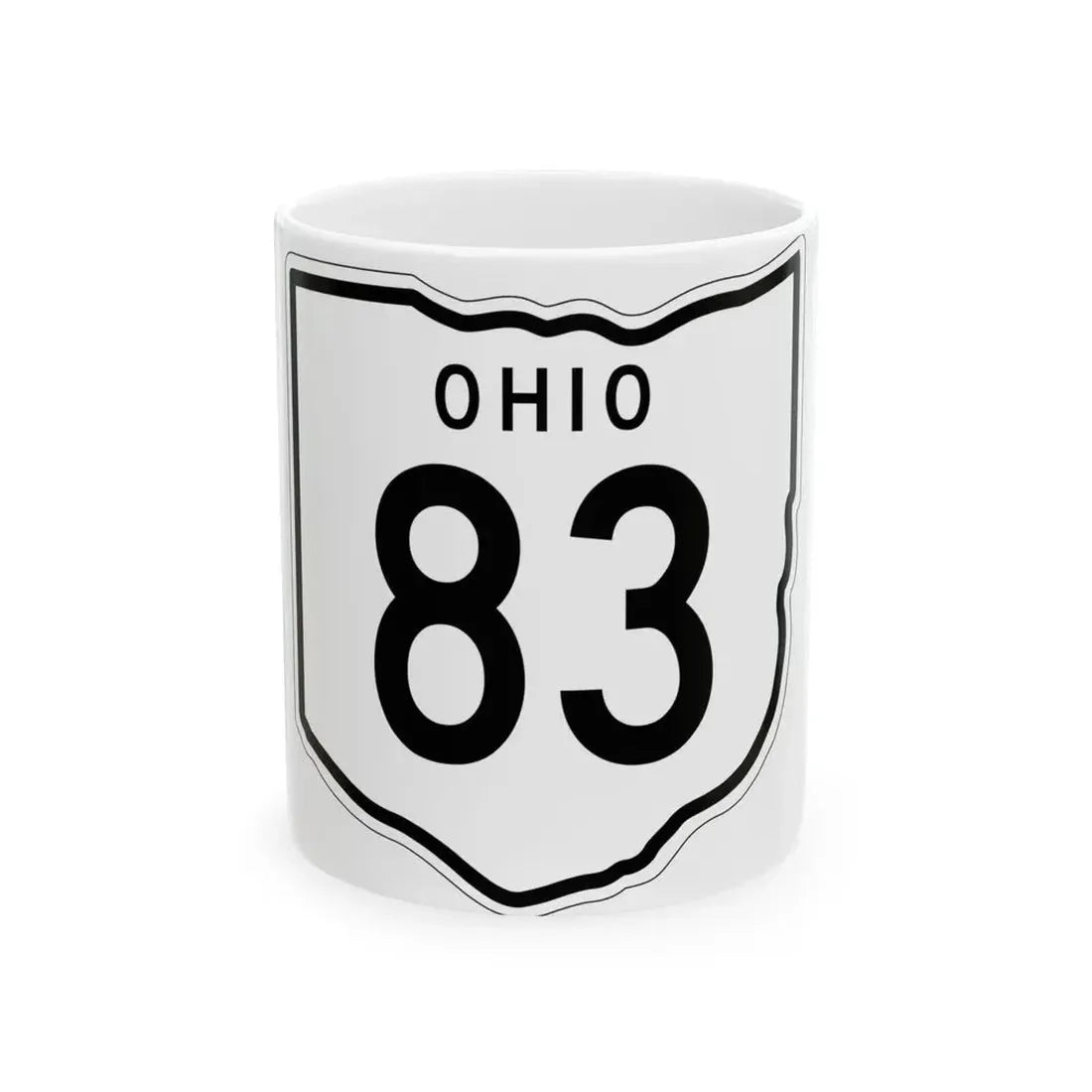 OH-83 1948 (Ohio) (Road Sign) White Coffee Mug 11oz - Go Mug Yourself