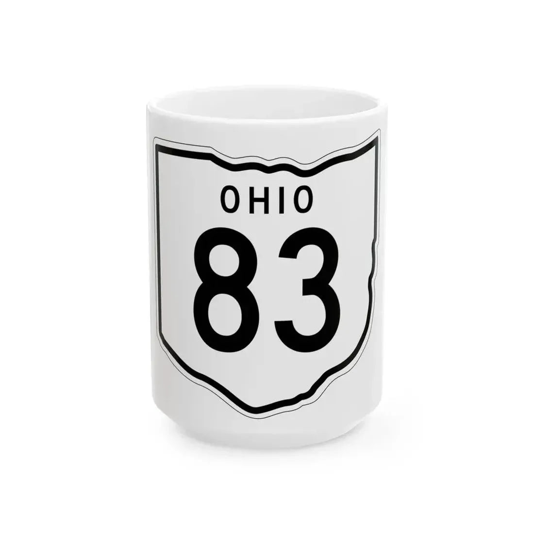 OH-83 1948 (Ohio) (Road Sign) White Coffee Mug 15oz - Go Mug Yourself