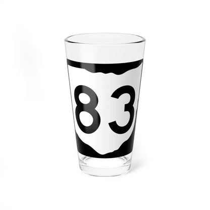 OH-83 (Ohio) (Road Sign) Pint Glass 16oz 16oz - Go Mug Yourself