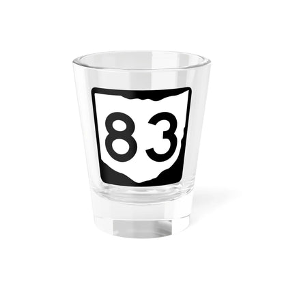 OH-83 (Ohio) (Road Sign) Shot Glass 1.5oz 1.5oz - Go Mug Yourself