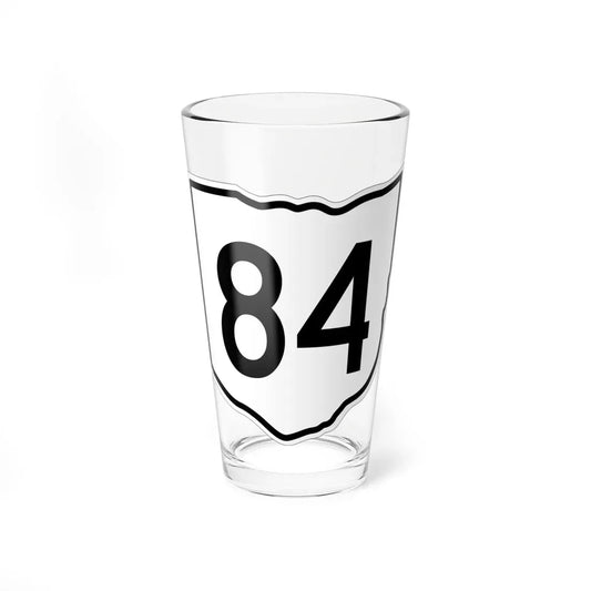 OH-84 1960 (Ohio) (Road Sign) Pint Glass 16oz 16oz - Go Mug Yourself