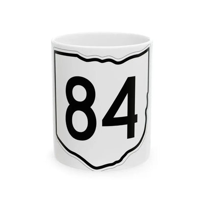OH-84 1960 (Ohio) (Road Sign) White Coffee Mug 11oz - Go Mug Yourself