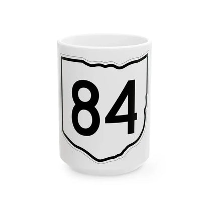 OH-84 1960 (Ohio) (Road Sign) White Coffee Mug 15oz - Go Mug Yourself