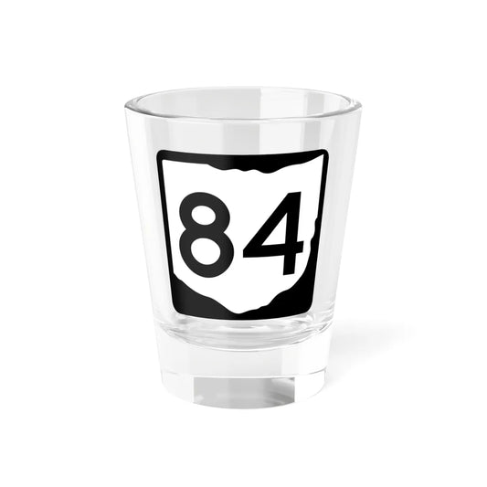 OH-84 (Ohio) (Road Sign) Shot Glass 1.5oz 1.5oz - Go Mug Yourself