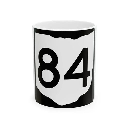 OH-84 (Ohio) (Road Sign) White Coffee Mug 11oz - Go Mug Yourself
