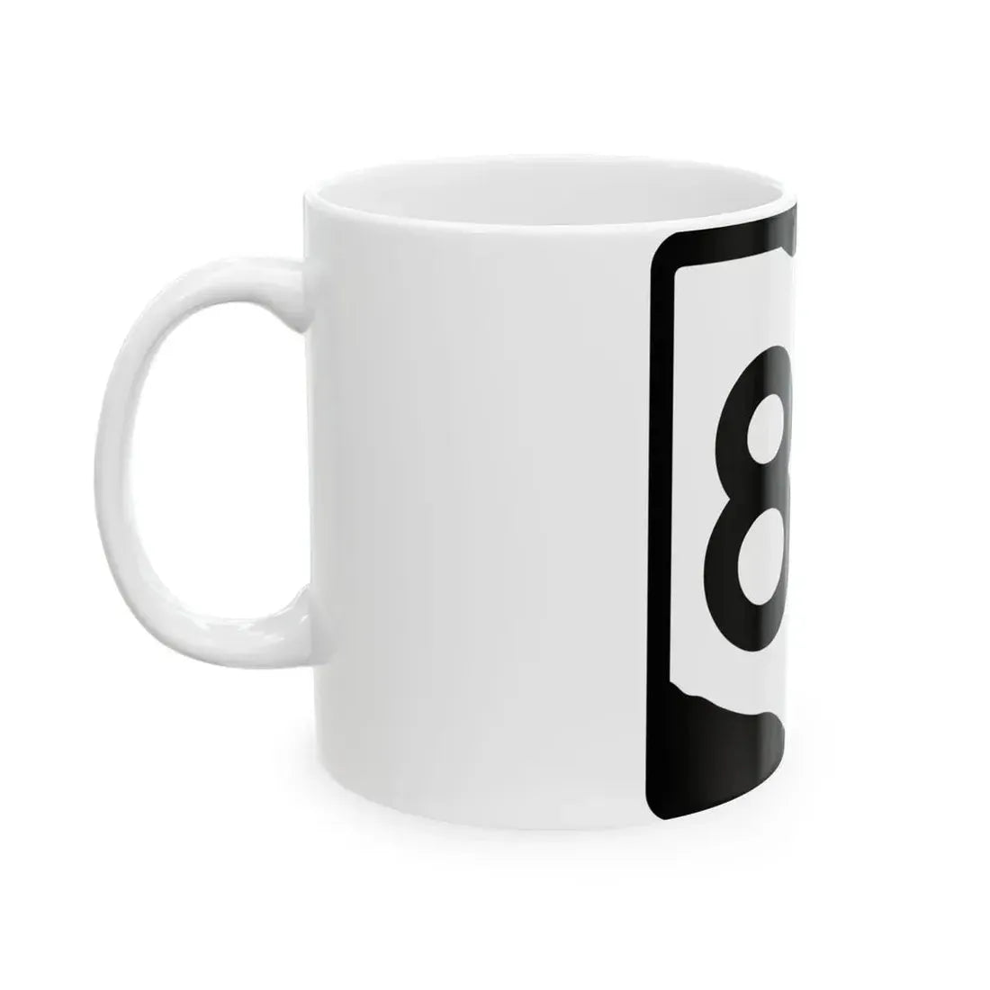 OH-84 (Ohio) (Road Sign) White Coffee Mug - Go Mug Yourself