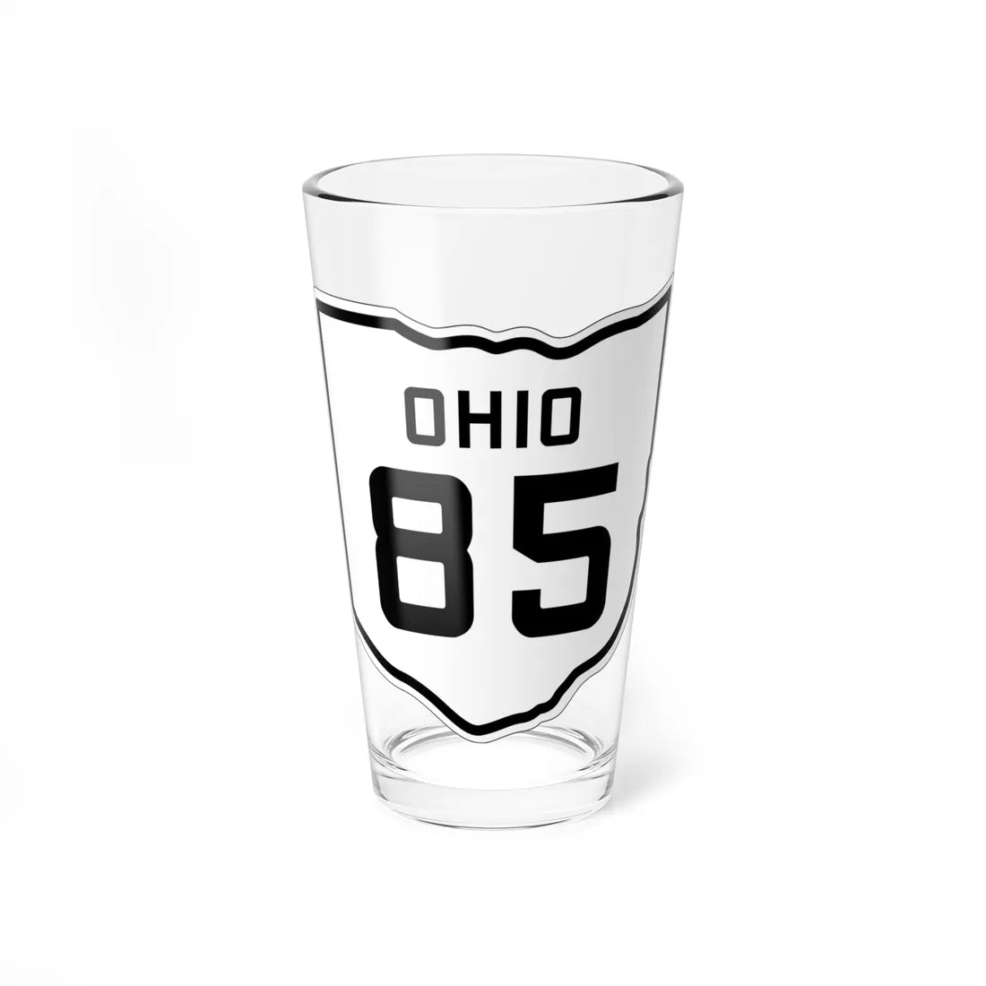 OH-85 1927 (Ohio) (Road Sign) Pint Glss 16oz 16oz - Go Mug Yourself