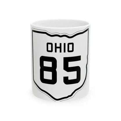 OH-85 1927 (Ohio) (Road Sign) White Coffee Mug 11oz - Go Mug Yourself