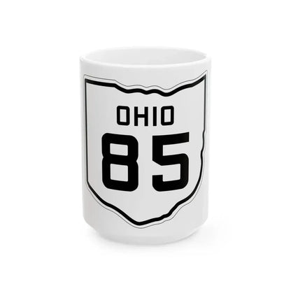 OH-85 1927 (Ohio) (Road Sign) White Coffee Mug 15oz - Go Mug Yourself