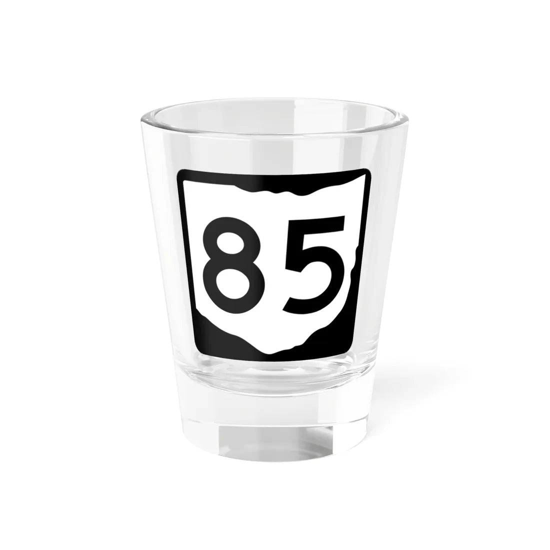 OH-85 (Ohio) (Road Sign) Shot Glass 1.5oz 1.5oz - Go Mug Yourself