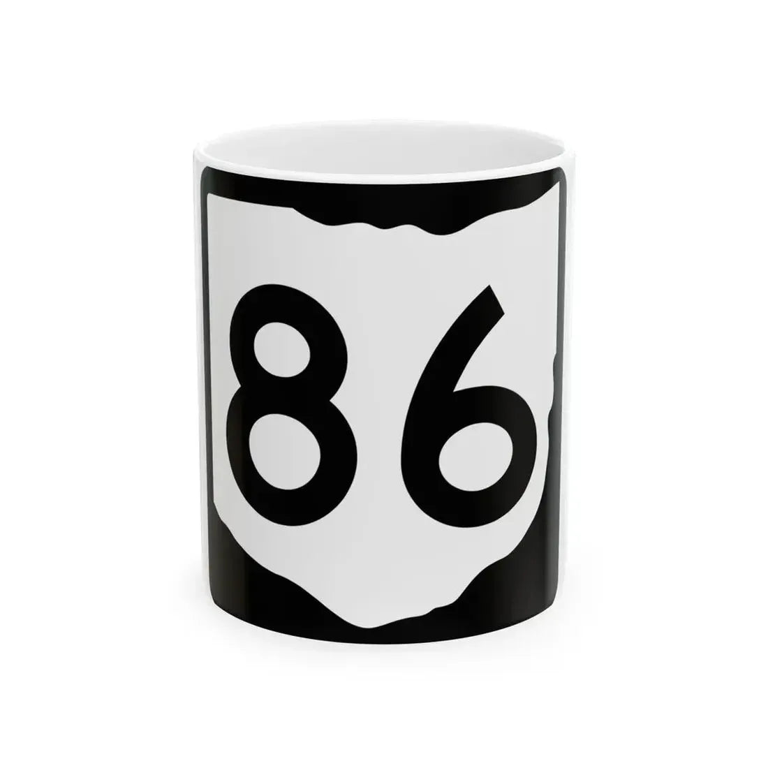 OH-86 (Ohio) (Road Sign) White Coffee Mug 11oz - Go Mug Yourself