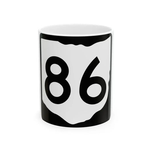 OH-86 (Ohio) (Road Sign) White Coffee Mug 11oz - Go Mug Yourself
